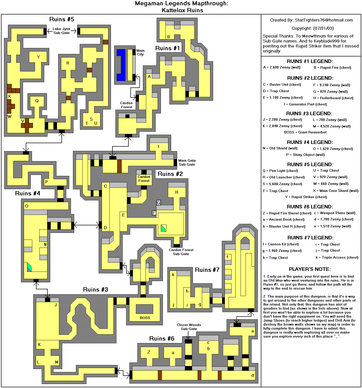 Kattlelox Ruins Map Overview